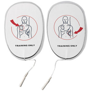 aed pad placement pads adult trainer pair where