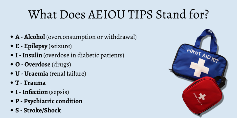 What Does AEIOU TIPS Stand for in First Aid? - First Aid for Free