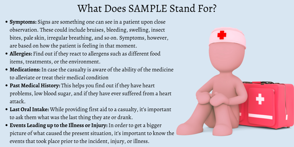  What Does SAMPLE Stand For In First Aid 