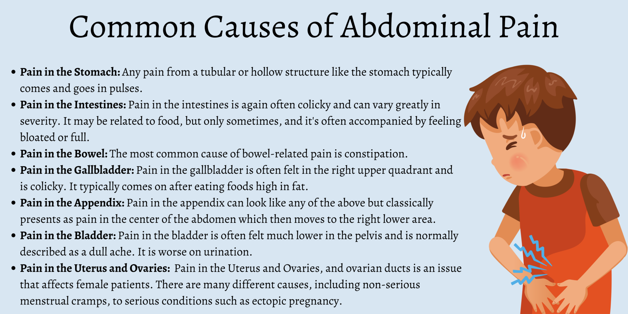 First Aid For Abdominal Pain - First Aid For Free