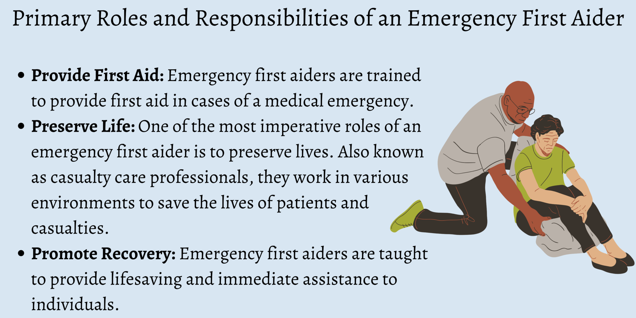 The Role and Responsibilities of an Emergency First Aider