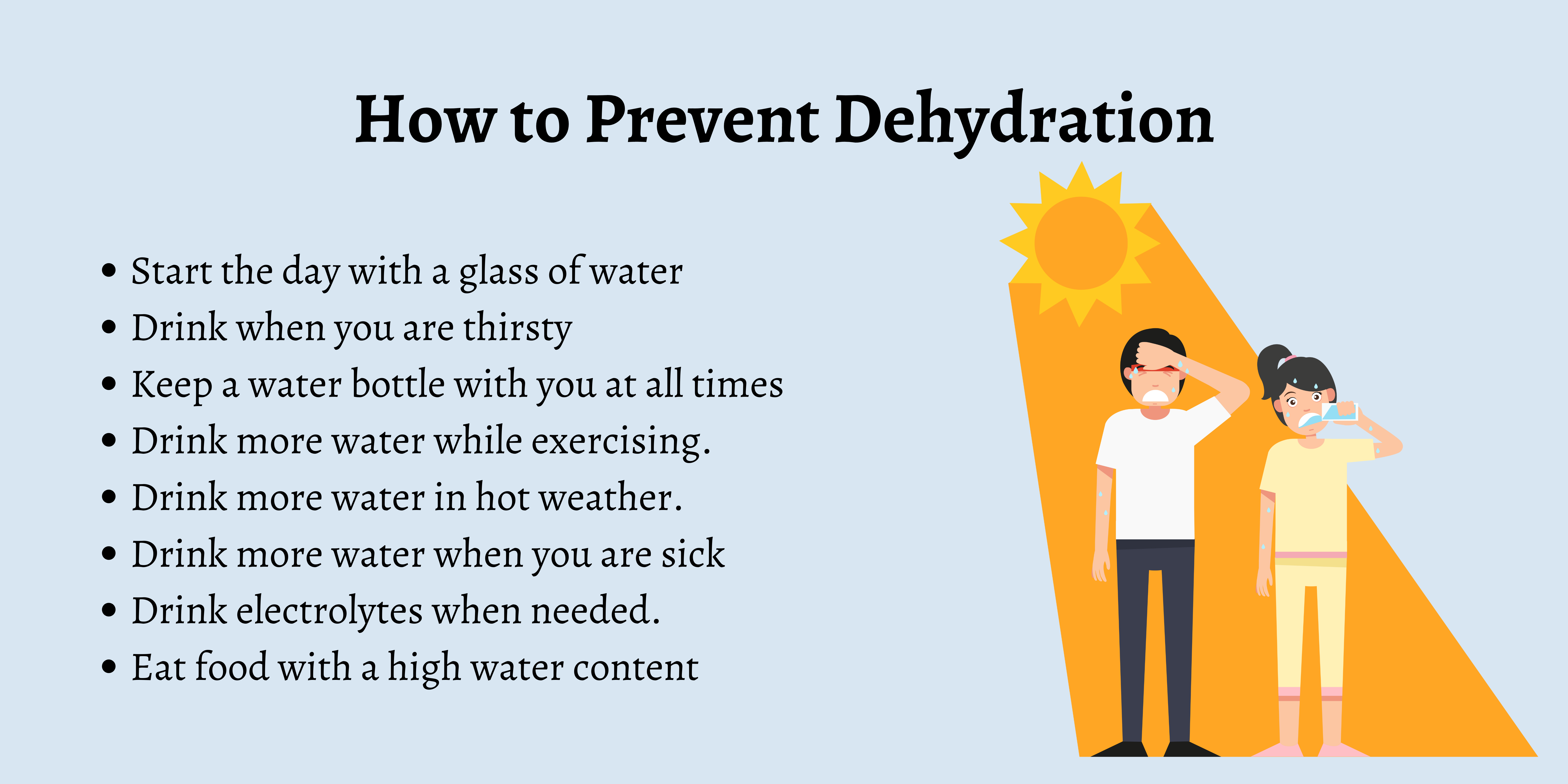Dehydration prevention