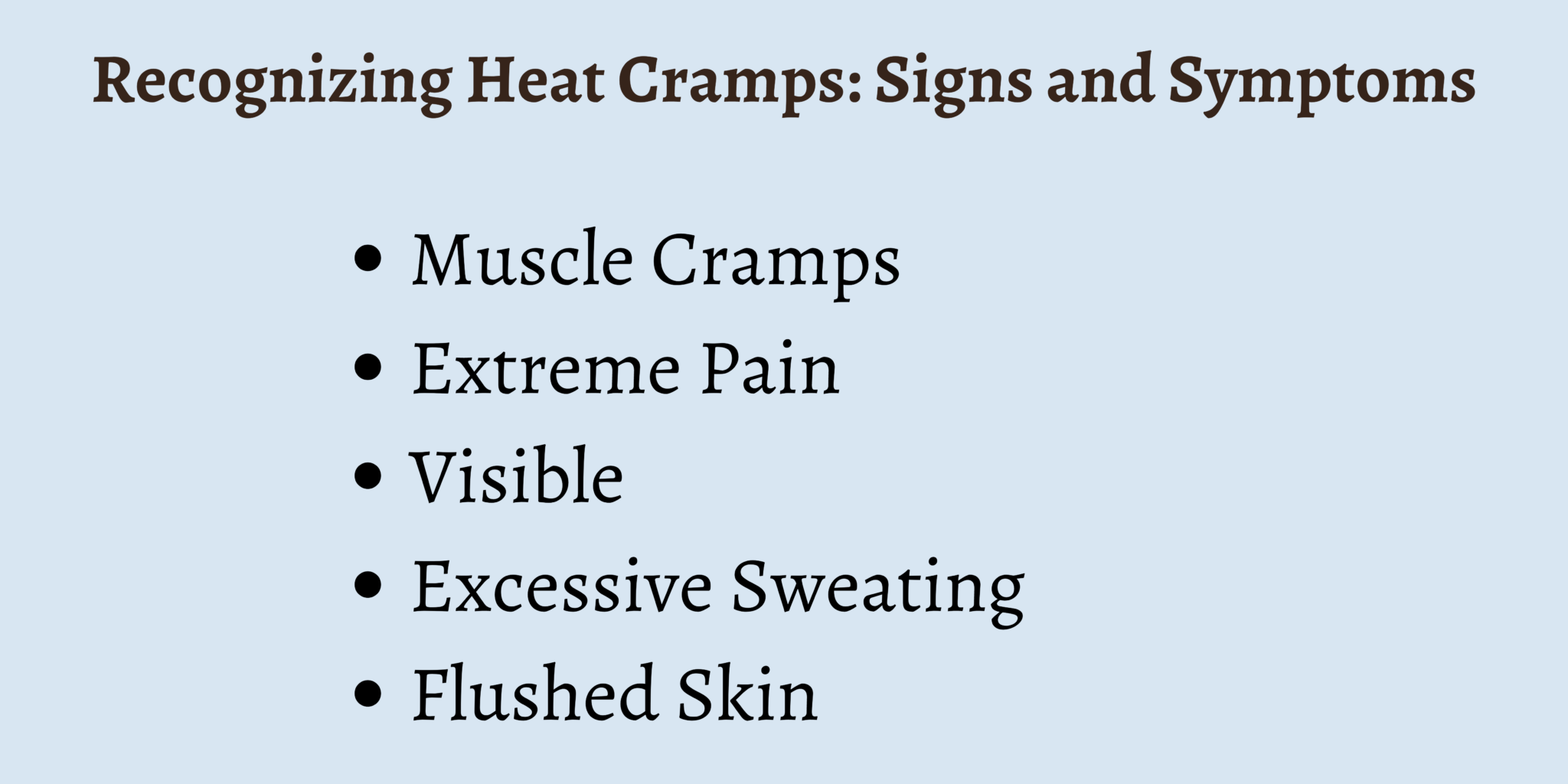 First Aid for Heat Cramps: 4 Immediate Steps - First Aid for Free